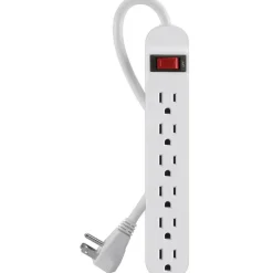 Belkin 6 Outlet Power Strip - 5 foot cord - White