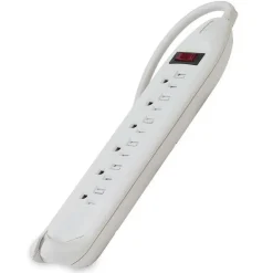 Belkin 6-Outlet Power Strip w/ On-Off Switch - 12ft Cord - Straight Plug - White