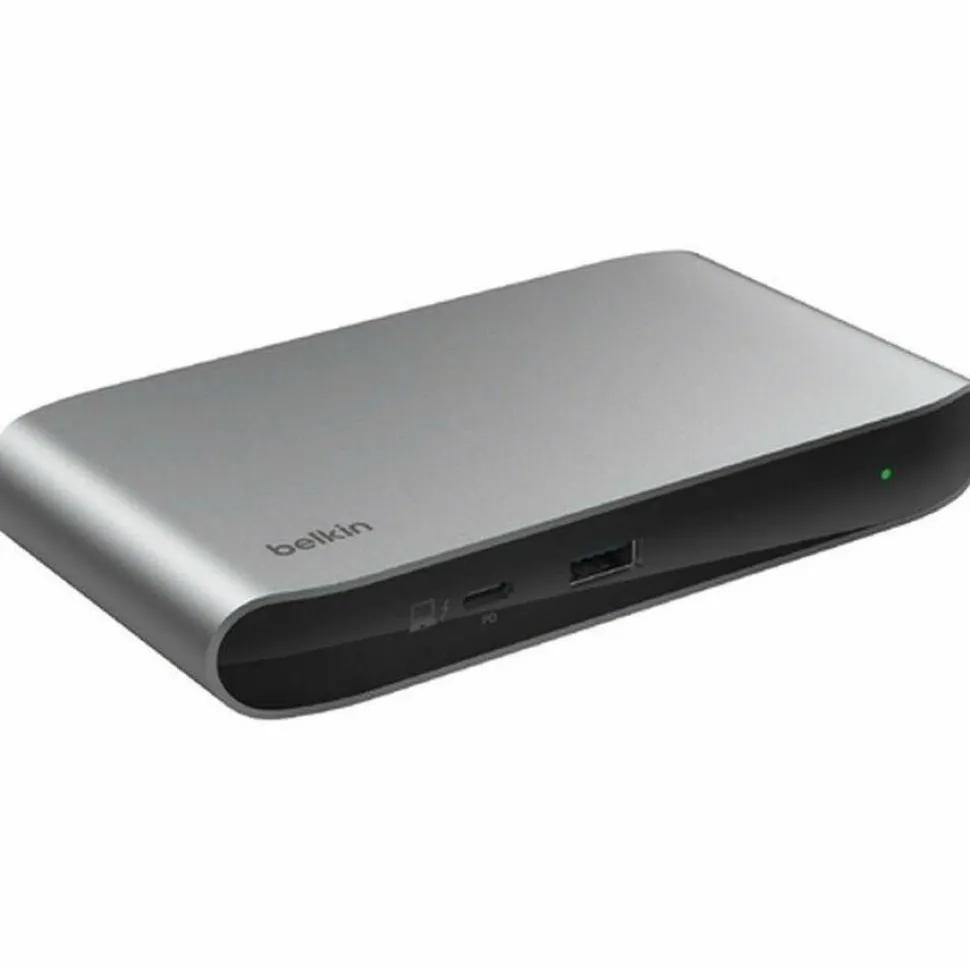 Belkin Thunderbolt 4 5-in-1 Multiport Core Hub - USB 4 - 40 Gbps - 96W - 4xTB4 USB-C, 1xUSB-A - Docking Station - Grey