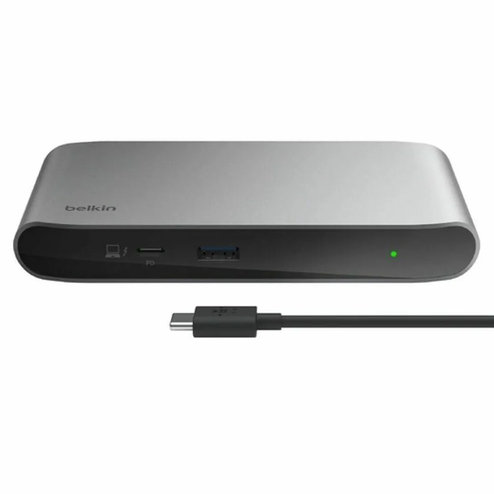 Belkin Thunderbolt 4 5-in-1 Multiport Core Hub - USB 4 - 40 Gbps - 96W - 4xTB4 USB-C, 1xUSB-A - Docking Station - Grey