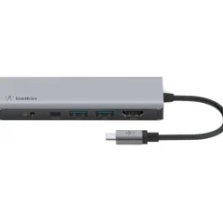 Belkin USB-C 6-in-1 Multiport Adapter, Laptop Docking Station, 4k HDMI, 100W Power Delivery
