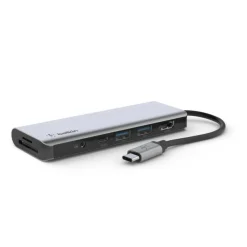 Belkin USB-C 6-in-1 Multiport Adapter, Laptop Docking Station, 4k HDMI, 100W Power Delivery