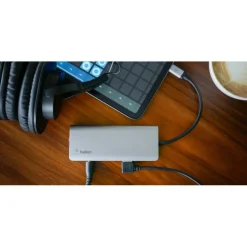 Belkin USB-C 6-in-1 Multiport Adapter, Laptop Docking Station, 4k HDMI, 100W Power Delivery