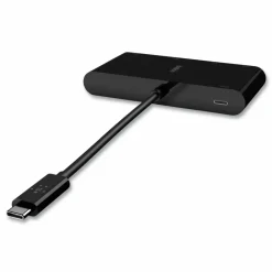 Belkin USB-C Multimedia + Charge Adapter, 4K HDMI/USB-A/USB-C/VGA, 4.9 ft, Black
