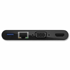 Belkin USB-C Multimedia + Charge Adapter, 4K HDMI/USB-A/USB-C/VGA, 4.9 ft, Black