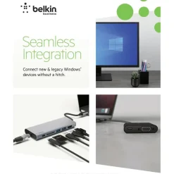 Belkin USB 3.0 to Gigabit Ethernet GbE Network Adapter 10/100/1000 - USB - 1 Port(s) - 1 x Network (RJ-45) - Twisted Pair - 10/100/1000Base-T