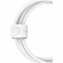 Belkin 60W 2-in-1 USB-C to USB-C and Lightning Cable - 480 Mbps - Braided - M/M - 5ft/1.5m - White