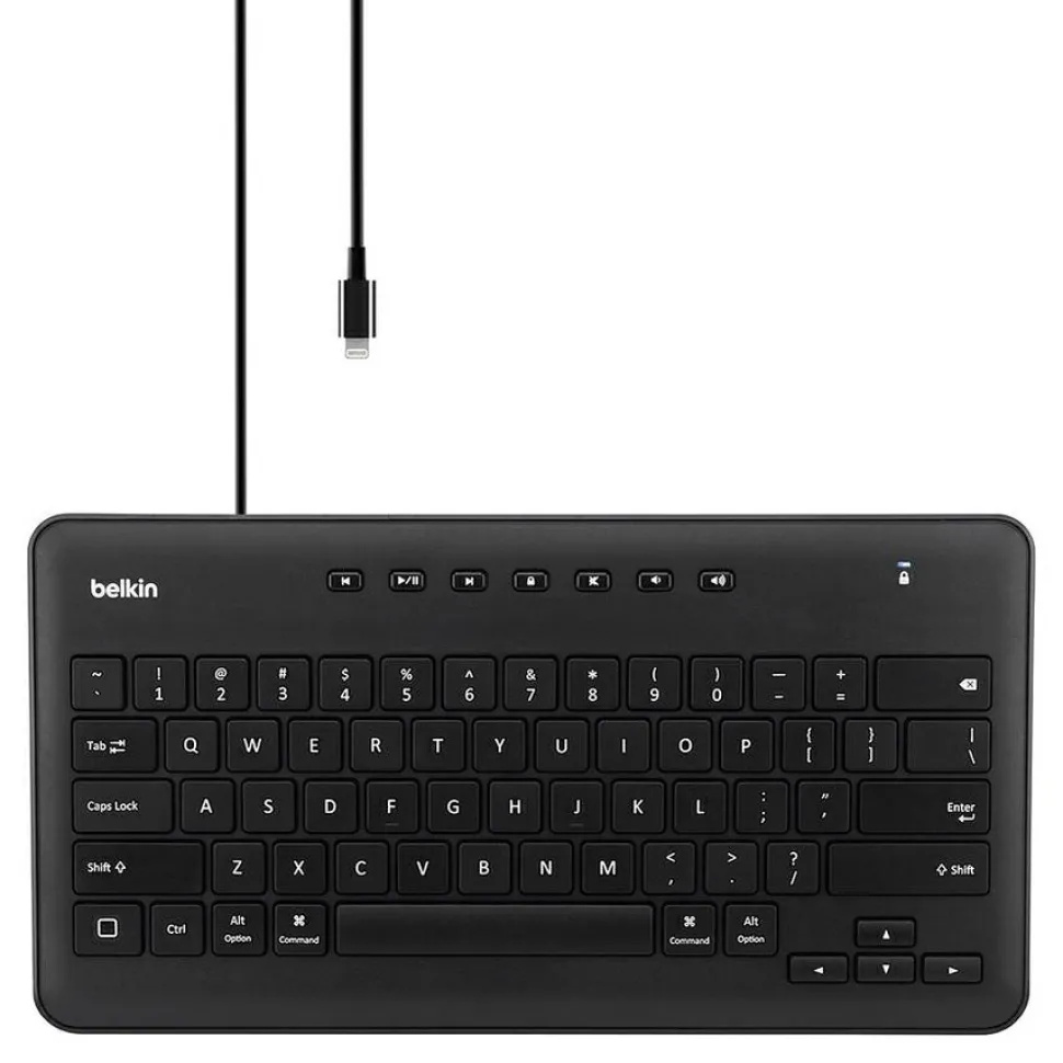 Belkin Wired Keyboard for iPad with Lightning Connector - Designed for Classroom Use - MFI Certified