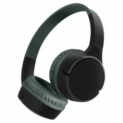 Belkin Wireless Bluetooth On-Ear Headphones for Kids w/ Mic - 85dB Limit - w/ USB-C Cable - Headset - Black