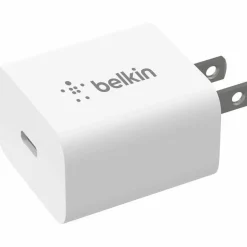 Belkin 20W Portable USB-C Wall Charger - 1xUSB-C (20W) - Fast Charge - Power Adapter - White
