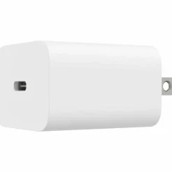 Belkin 20W Portable USB-C Wall Charger - 1xUSB-C (20W) - Fast Charge - Power Adapter - White