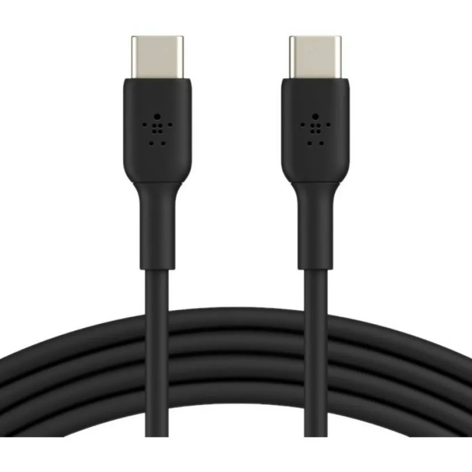 Belkin 60W USB-C to USB-C Cable - 480 Mbps - PVC - M/M - 1m/3.3ft - Black