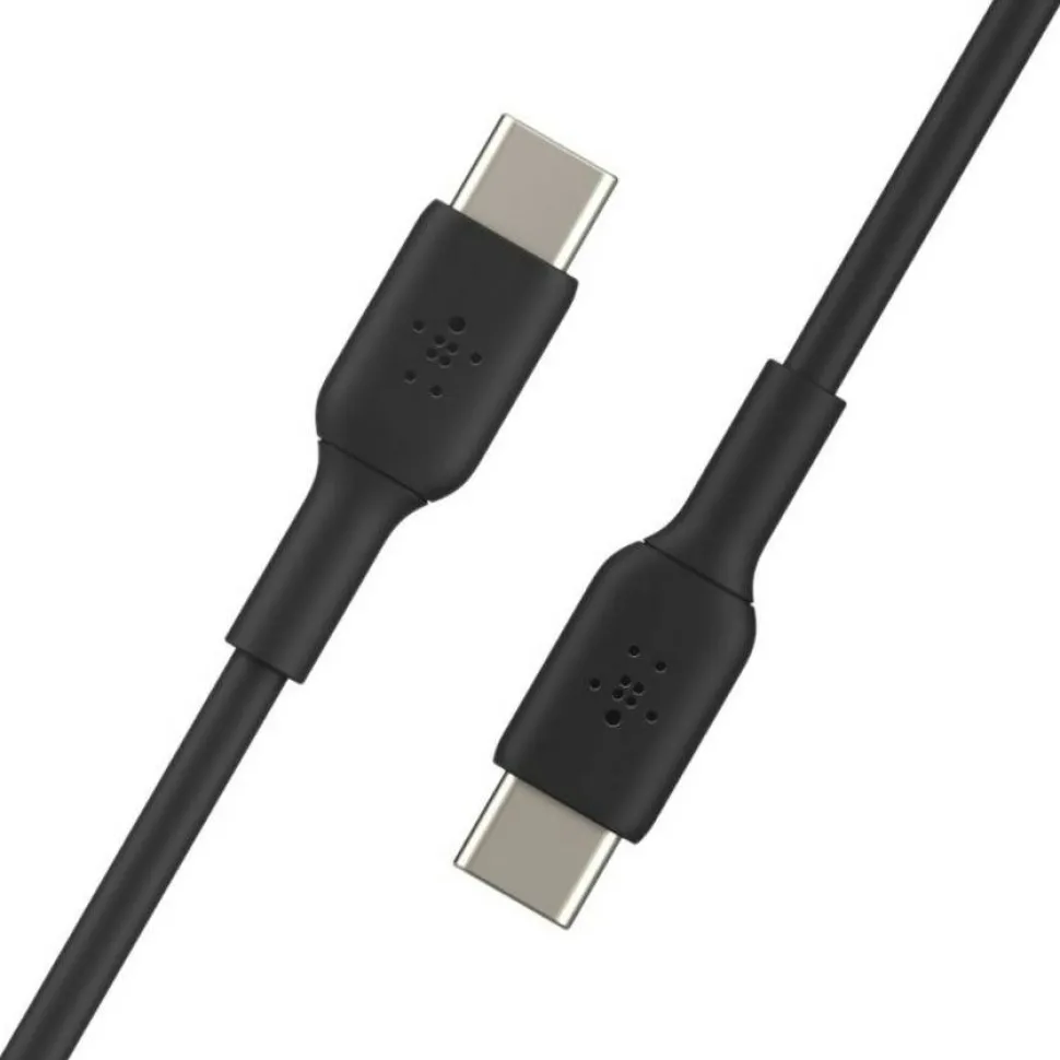 Belkin 60W USB-C to USB-C Cable - 480 Mbps - PVC - M/M - 1m/3.3ft - Black