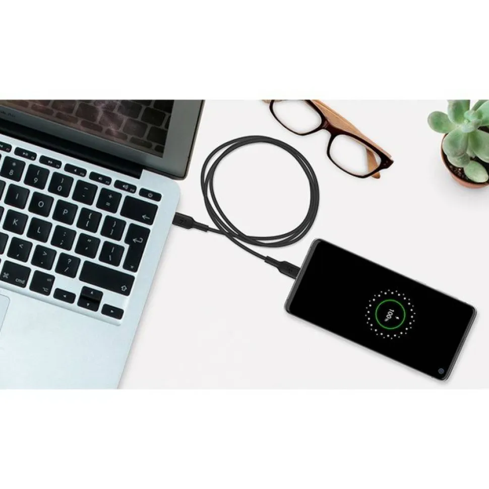 Belkin 60W USB-C to USB-C Cable - 480 Mbps - PVC - M/M - 1m/3.3ft - Black