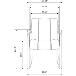 Bellanca Guest Chair, Black, BIFMA Compliant