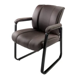 Bellanca Guest Chair, Brown/Black, BIFMA Compliant