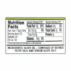 Bertolli Extra Light Tasting Olive Oil, 2 L Bottle