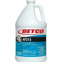 Betco AF315 Disinfectant Cleaner, Citrus Floral Scent, 1 gal Bottle, 4/Carton