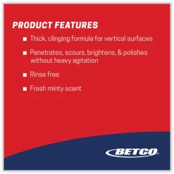 Betco Best Bet Liquid Creme Cleanser, Mint, 32 oz Bottle, 12/Carton