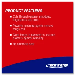 Betco Clear Image RTU Glass Cleaner, 32 Oz Bottle, Case Of 12