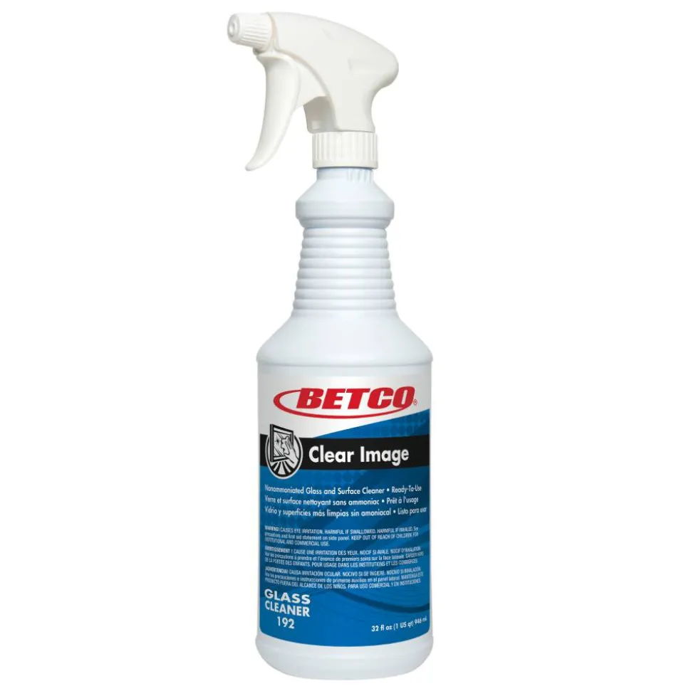 Betco Clear Image RTU Glass Cleaner, 32 Oz Bottle, Case Of 12