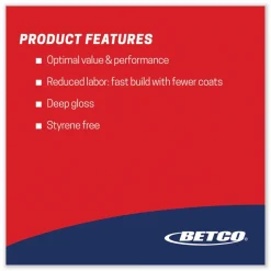 Betco Finish 101 Floor Finish, 5 gal Bag-in-Box