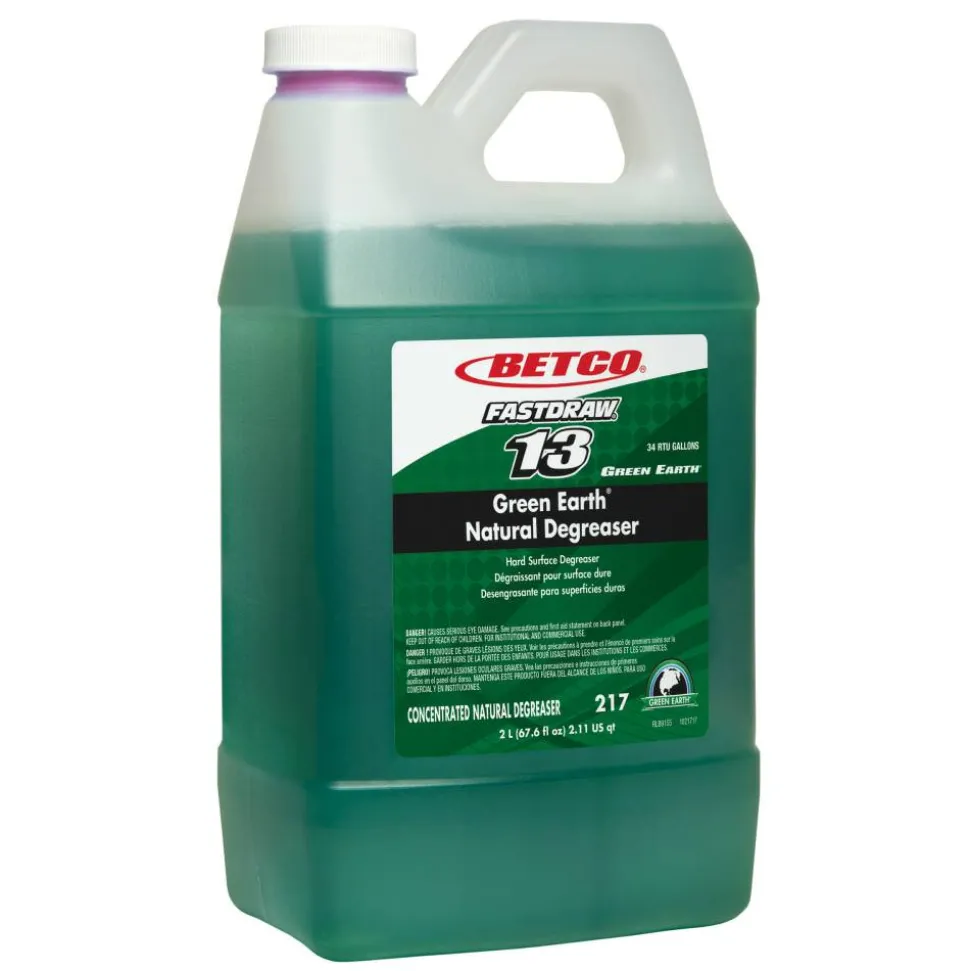 Betco Green Earth Natural Degreaser, 2 Liter Bottle, Case Of 4
