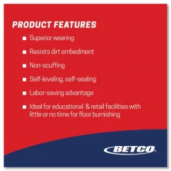 Betco Hard as Nails Floor Finish, 5 gal Bag-in-Box