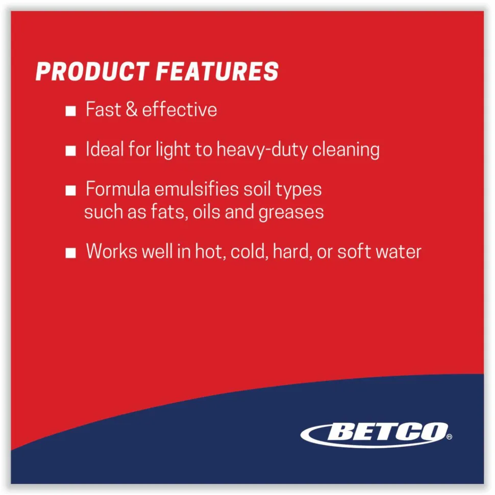 Betco Kitchen Degreaser, 1 gal Bottle, 4/Carton