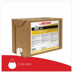 Betco pH7 Floor Cleaner, Lemon Scent, 5 gal Bag-in-Box