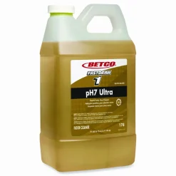 Betco pH7 Ultra Neutral FastDraw Cleaner, Lemon Scent, 2 L Bottle, 4/Carton