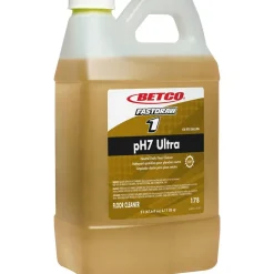 Betco pH7 Ultra Neutral FastDraw Cleaner, Lemon Scent, 2 L Bottle, 4/Carton