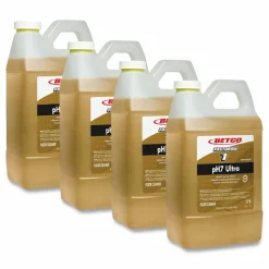 Betco pH7 Ultra Neutral FastDraw Cleaner, Lemon Scent, 2 L Bottle, 4/Carton