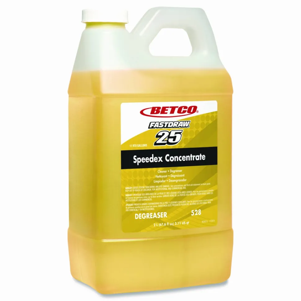 Betco Speedex FastDraw 25 Concentrate Heavy-Duty Degreaser, 67.6 oz Bottle, 4/Carton