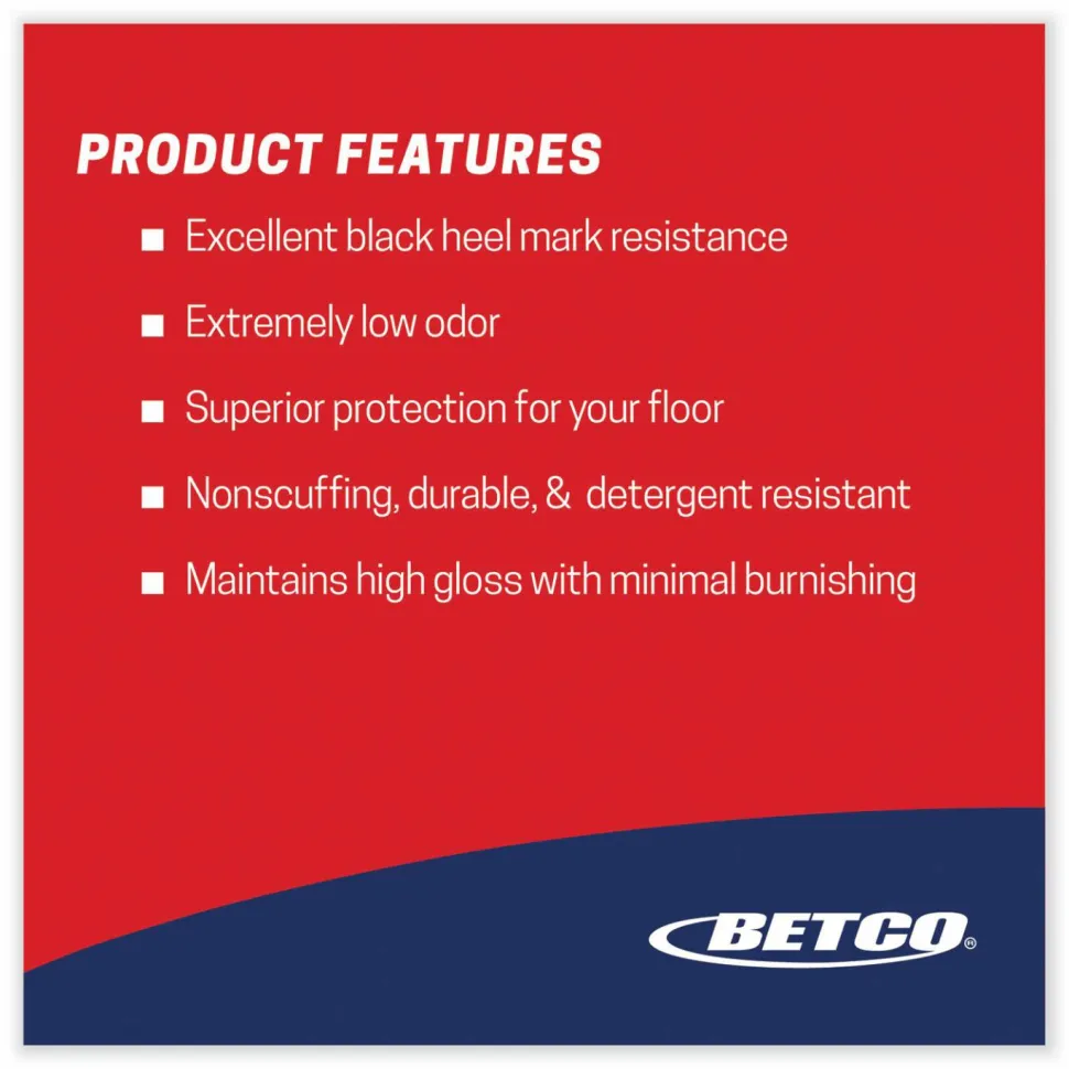 Betco Untouchable Floor Finish with SRT, 5 gal Bag-in-Box
