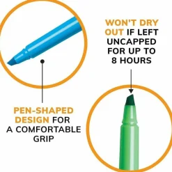 BIC Brite Liner Highlighters, Chisel Tip, Pink Box Of 12