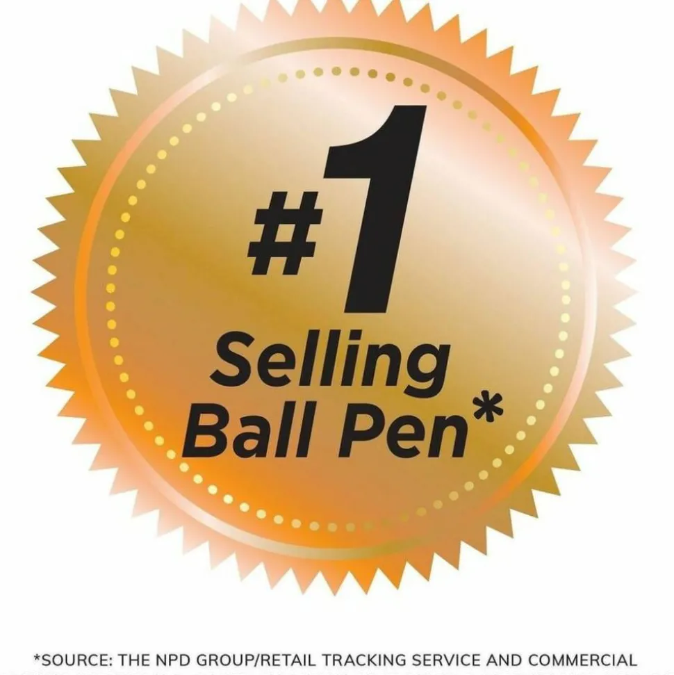 BIC Round Stic Xtra Life Ball Point Pen, Assorted