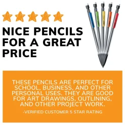 BIC Xtra Life Mechanical Pencils, 0.7 mm, #2 Lead, Clear Barrel, Pack Of 40 Pencils