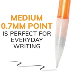 BIC Xtra Sparkle Mechanical Pencils, 0.7mm, #2 Lead, Assorted Barrel Color, Pack Of 24