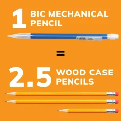 BIC Xtra Sparkle Mechanical Pencils, 0.7mm, #2 Lead, Assorted Barrel Color, Pack Of 24