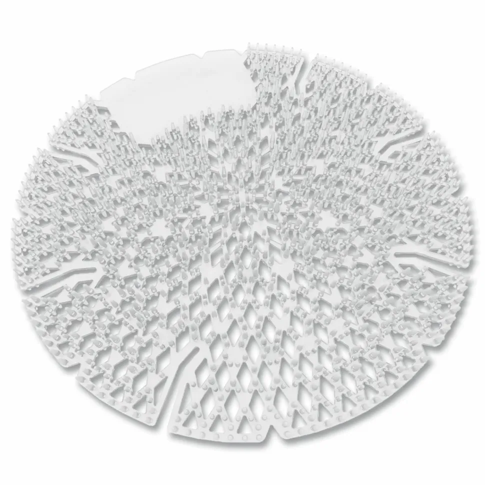 Big D Industries Diamond 3D Urinal Screen, Melon Mist Scent, Clear, 10/Pack, 6 Packs/Carton