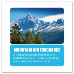 Big D Industries Diamond 3D Urinal Screen, Mountain Air Scent, Blue, 10/Pack, 6 Packs/Carton