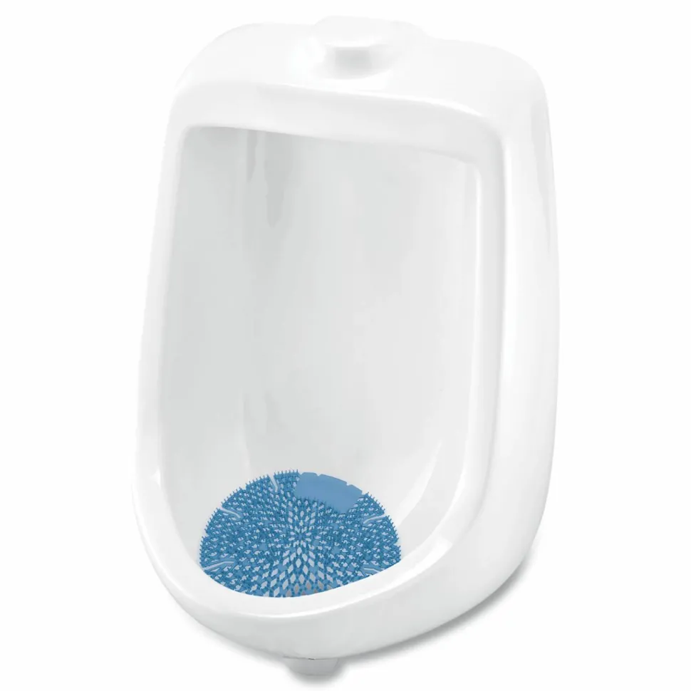 Big D Industries Diamond 3D Urinal Screen, Mountain Air Scent, Blue, 10/Pack, 6 Packs/Carton