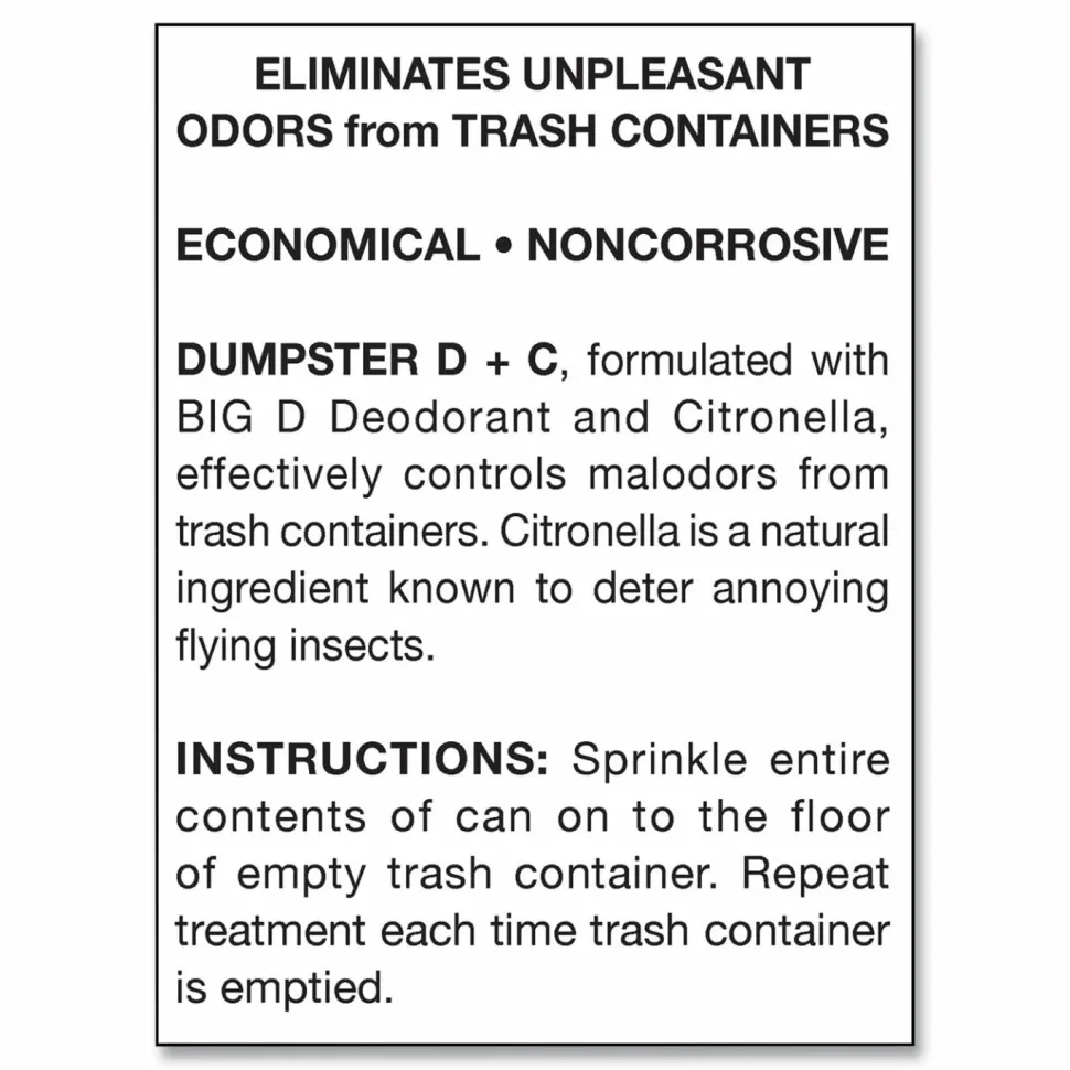Big D Industries Dumpster D Plus C, 25 lbs Bucket