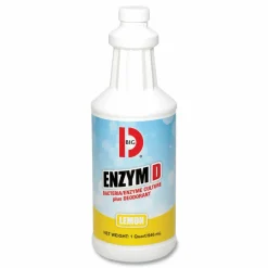 Big D Industries Enzym D Digester Liquid Deodorant, Lemon, 32 oz Bottle, 12/Carton