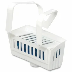 Big D Industries Non-Para Toilet Bowl Block, Lasts 30 Days, Evergreen Scent, White, 12/Box