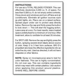 Big D Industries Odor Control Fogger, Original Scent, 5 oz Aerosol Spray, 12/Carton