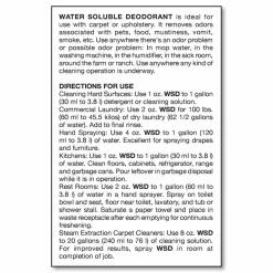 Big D Industries Water-Soluble Deodorant, Mountain Air, 1 gal Bottle, 4/Carton