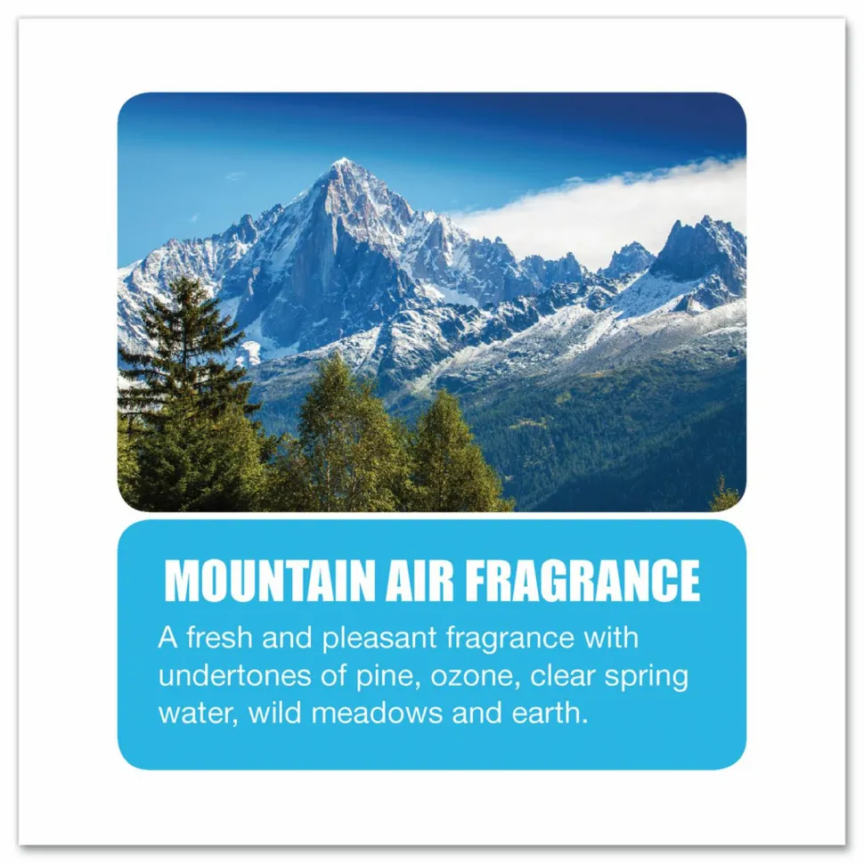 Big D Industries Water-Soluble Deodorant, Mountain Air, 1 gal Bottle, 4/Carton