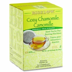 Bigelow Cozy Chamomile Herbal Tea Pods, 1.90 oz, 18/Box